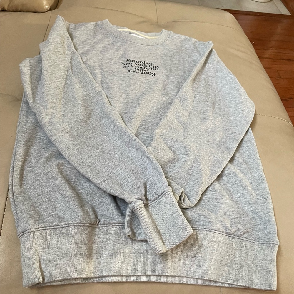 Saturdays New York City 31 Cosby St. Soho Est. 2009 Crew Pullover Sweatshirt, M